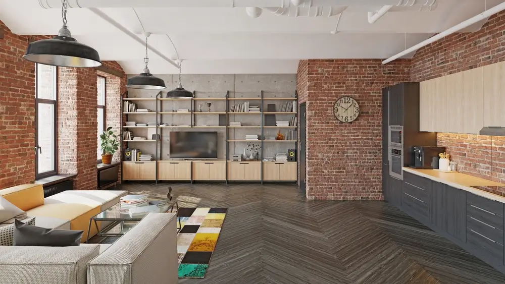 Intérieur moderne des appartements.
